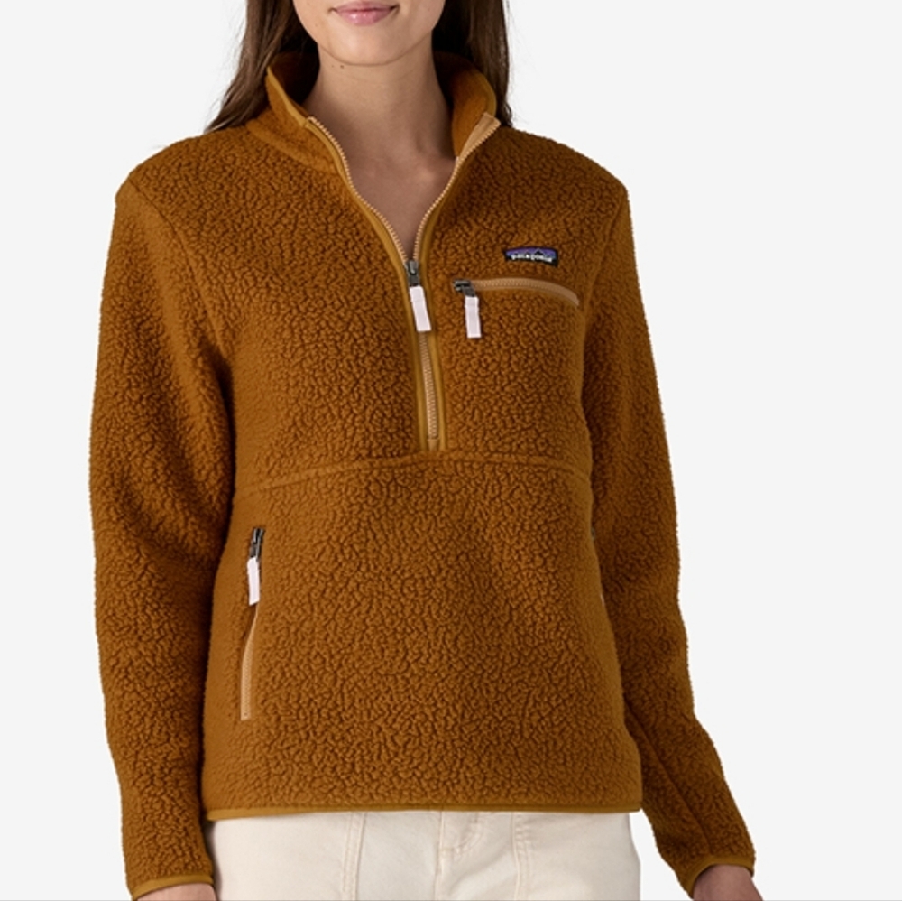 Patagonia  Retro Pile Marsupial Brown Sherpa Fleece Pullover Size Xs NwOT.